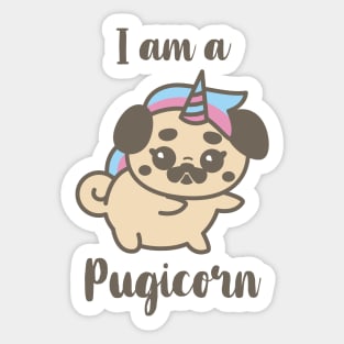 Pugicorn Sticker